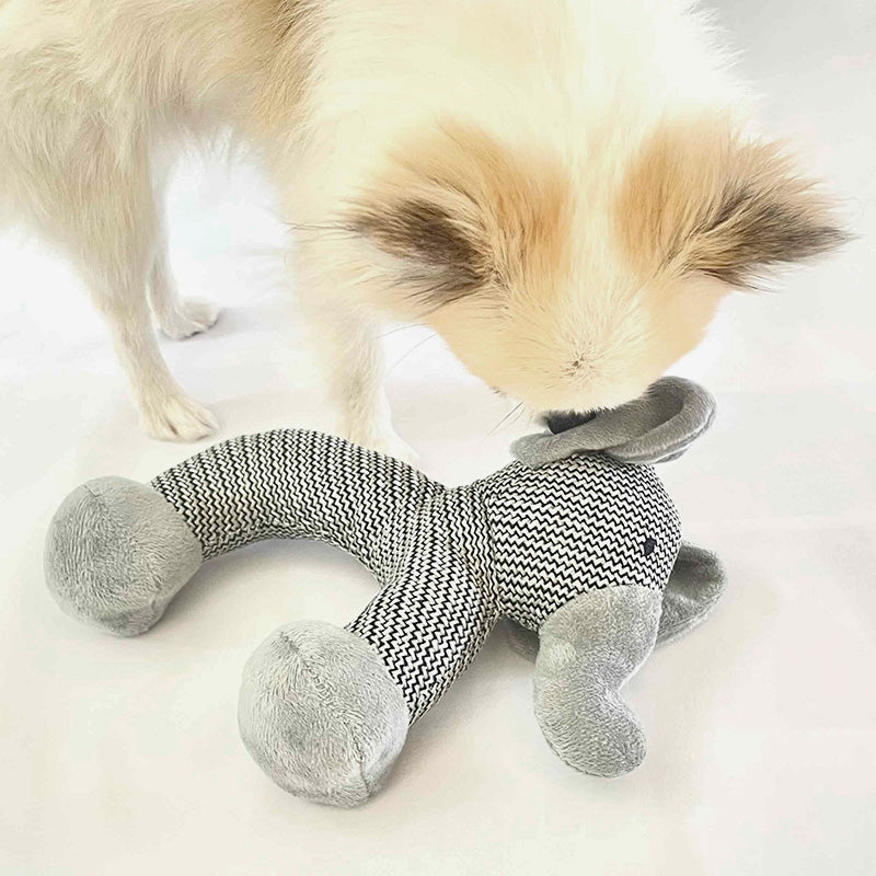 Elegant soft toy with squeaking sound for dogs