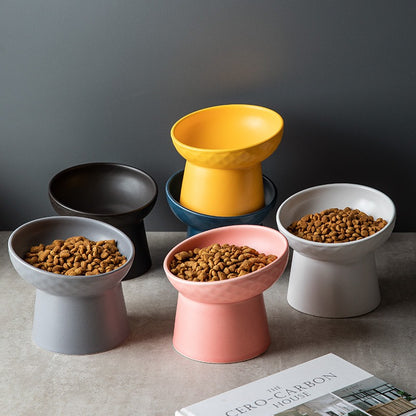 Heavy-duty ceramic food and water bowl