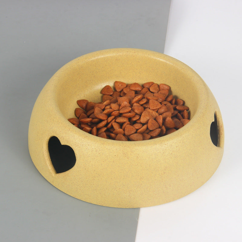 Practical heart food bowl in soft colors