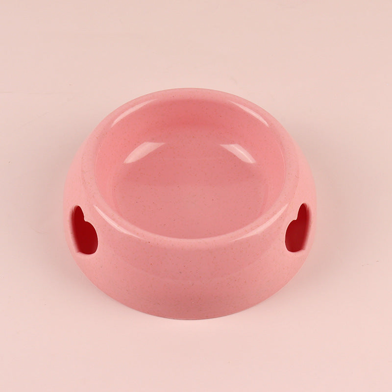 Practical heart food bowl in soft colors