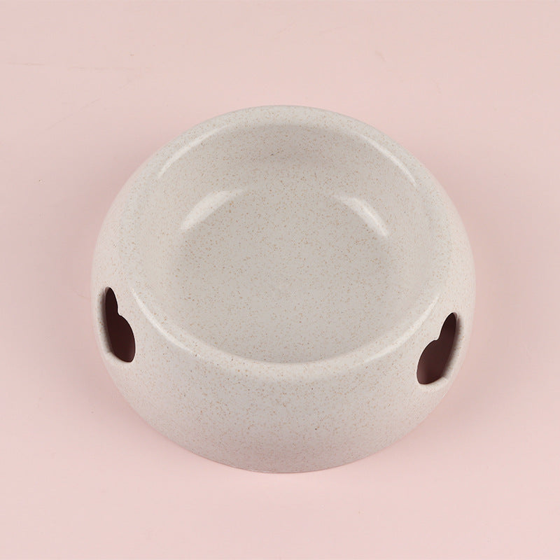 Practical heart food bowl in soft colors