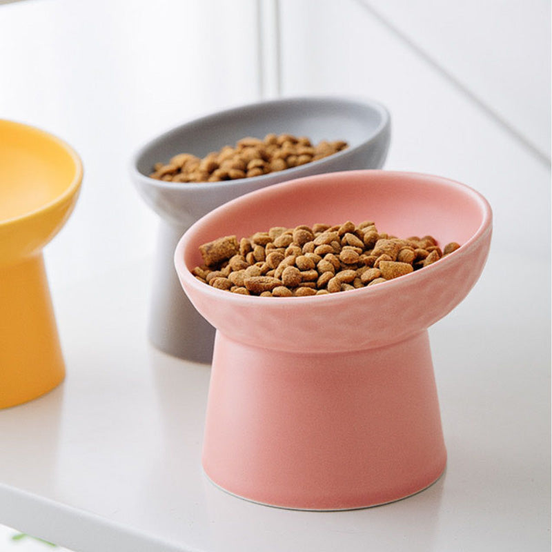 Heavy-duty ceramic food and water bowl