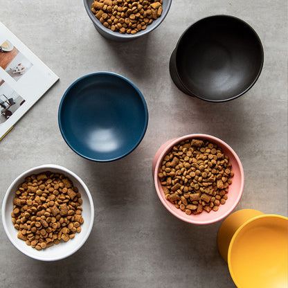 Heavy-duty ceramic food and water bowl