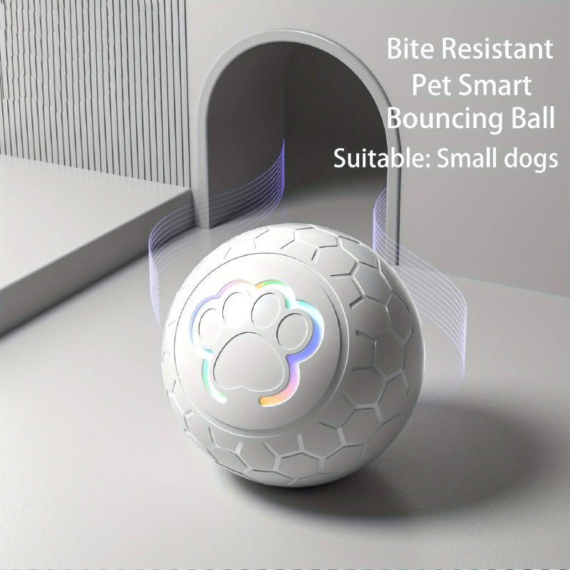 Smart interactive bite-resistant bouncing ball